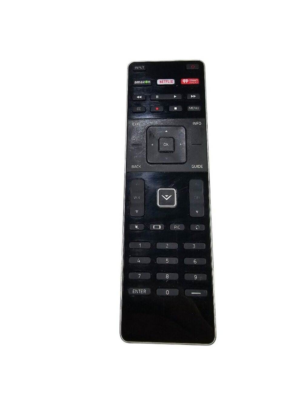 Genuine Vizio Smart TV Remote Control XRT500 with QWERTY Keyboard Black